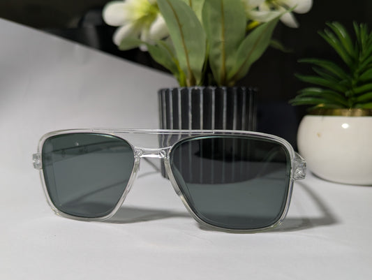 Crystal Clear Cool: Transparent Frame Sunglasses with Versatile Lens Choices