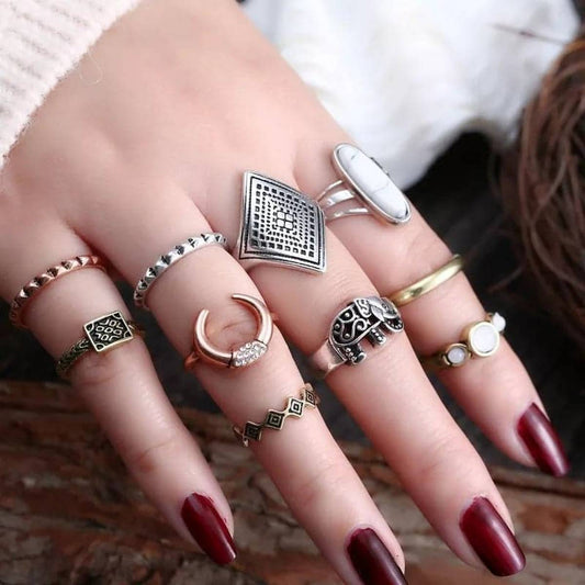 Pack of 10 beautiful Metal Rings 💍