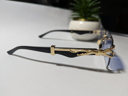 The Gold Standard: Rimless Luxury Collection - Jaguar Embellished Eyewear