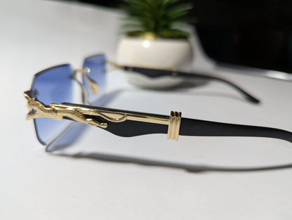 The Gold Standard: Rimless Luxury Collection - Jaguar Embellished Eyewear