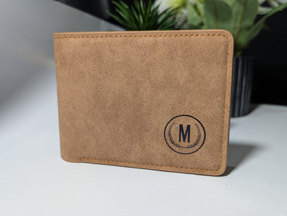 The Golden Safari Set: Tan Personalized Wallet