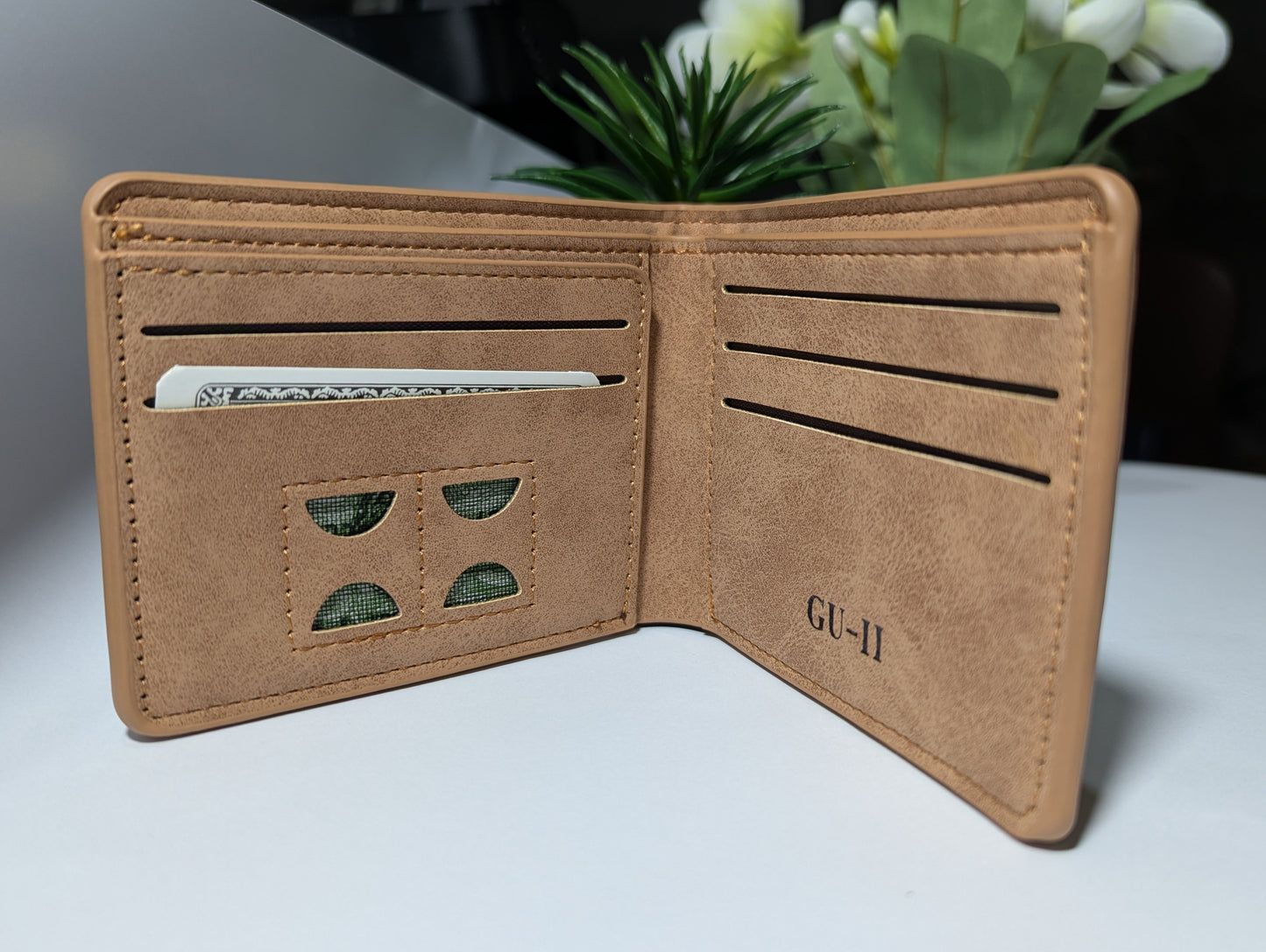 The Golden Safari Set: Tan Personalized Wallet