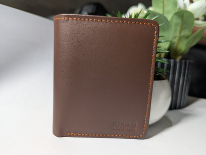 Streamlined Elegance: Genuine Leather Slim Wallet