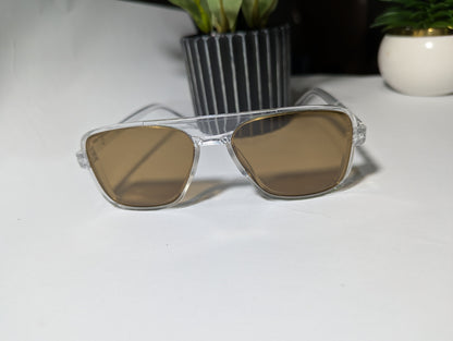 Crystal Clear Cool: Transparent Frame Sunglasses with Versatile Lens Choices