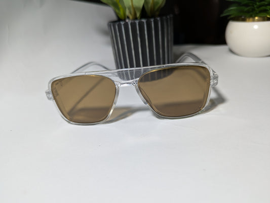 Crystal Clear Cool: Transparent Frame Sunglasses with Versatile Lens Choices