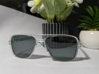 Crystal Clear Cool: Transparent Frame Sunglasses with Versatile Lens Choices